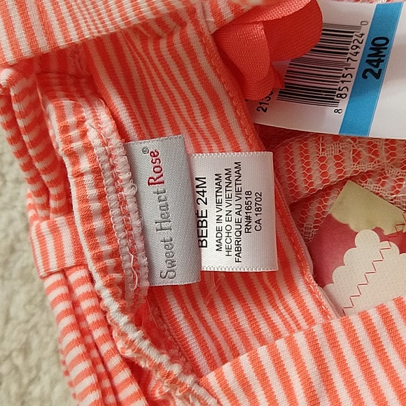 3/$33 NWT 2-pc Sweet Heart Rose Tunic and Capri Leggings 24M - Picture 4 of 10